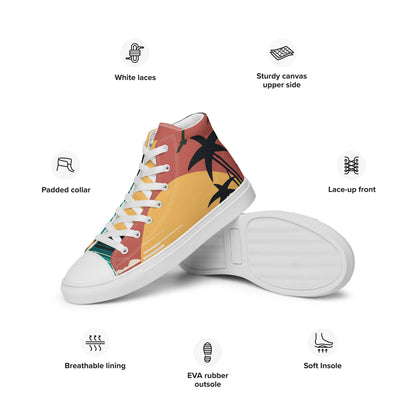 Women’s high top canvas shoes